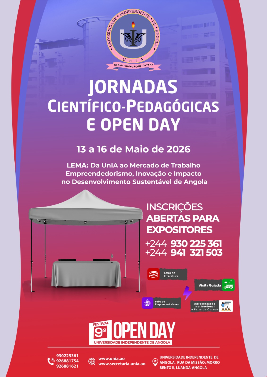 9ª Edição das Jornadas Científico-Pedagógicas – OPEN DAY 2026